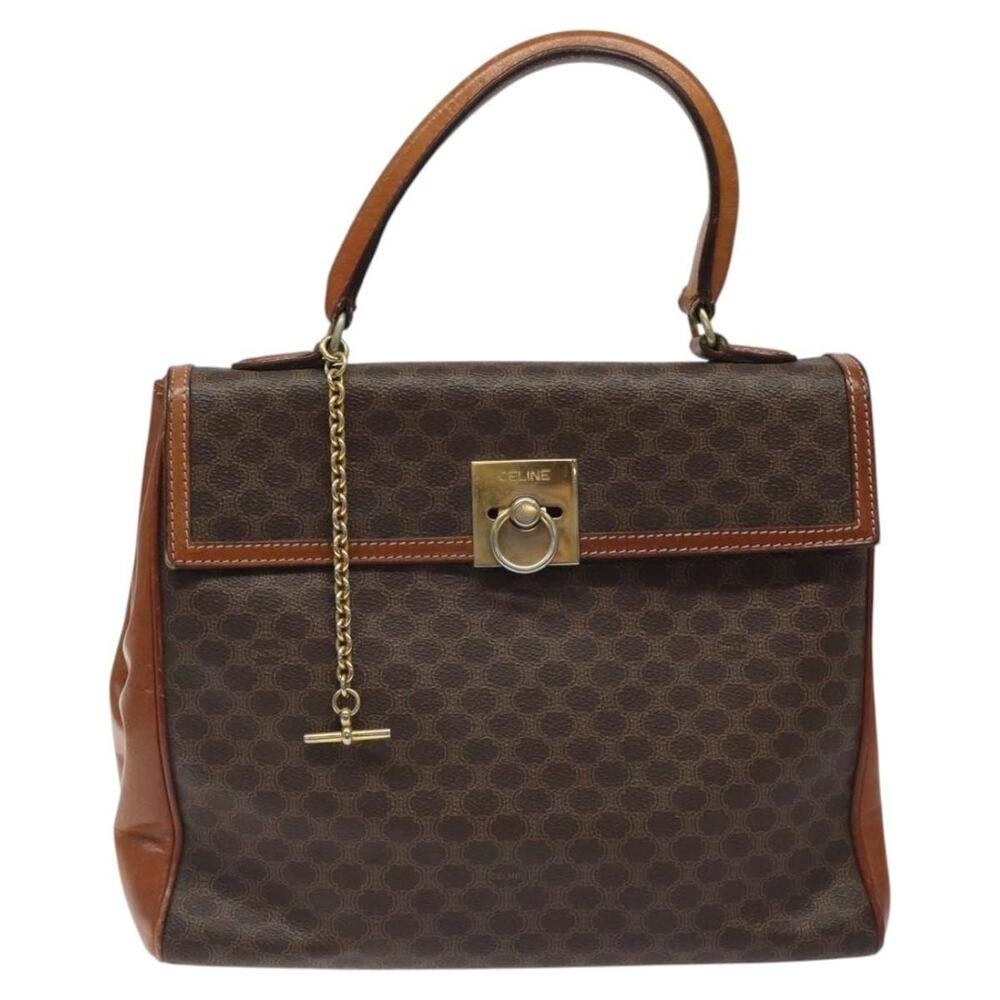 Celine Macadam Handbag Brown